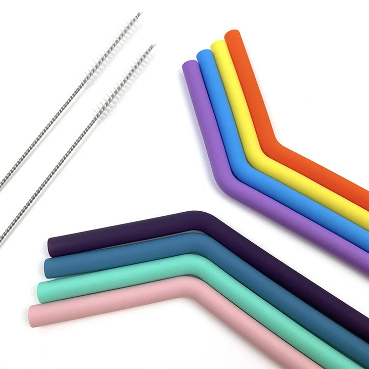 Paille à boire en silicone