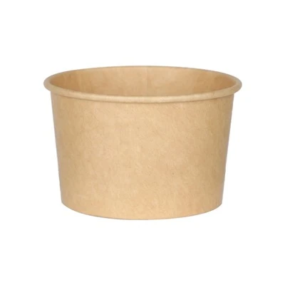 Coupe de crème glacée en papier kraft
